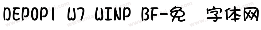 DEPOP1 W7 WINP BF字体转换